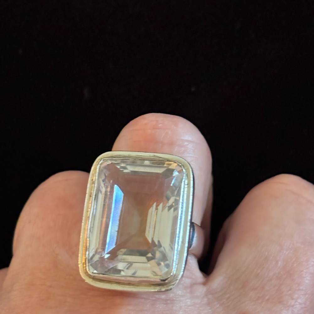 Elegant Silver Statement Ring - image 2